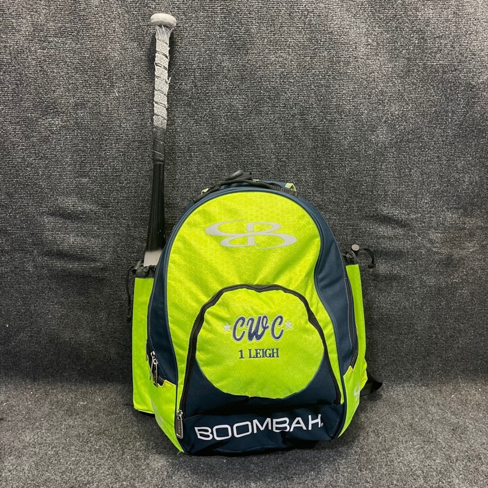 Boombah G360 Tyro‎ Lime Green/Navy Baseball / Softball BatPack Bat Bag Backpack